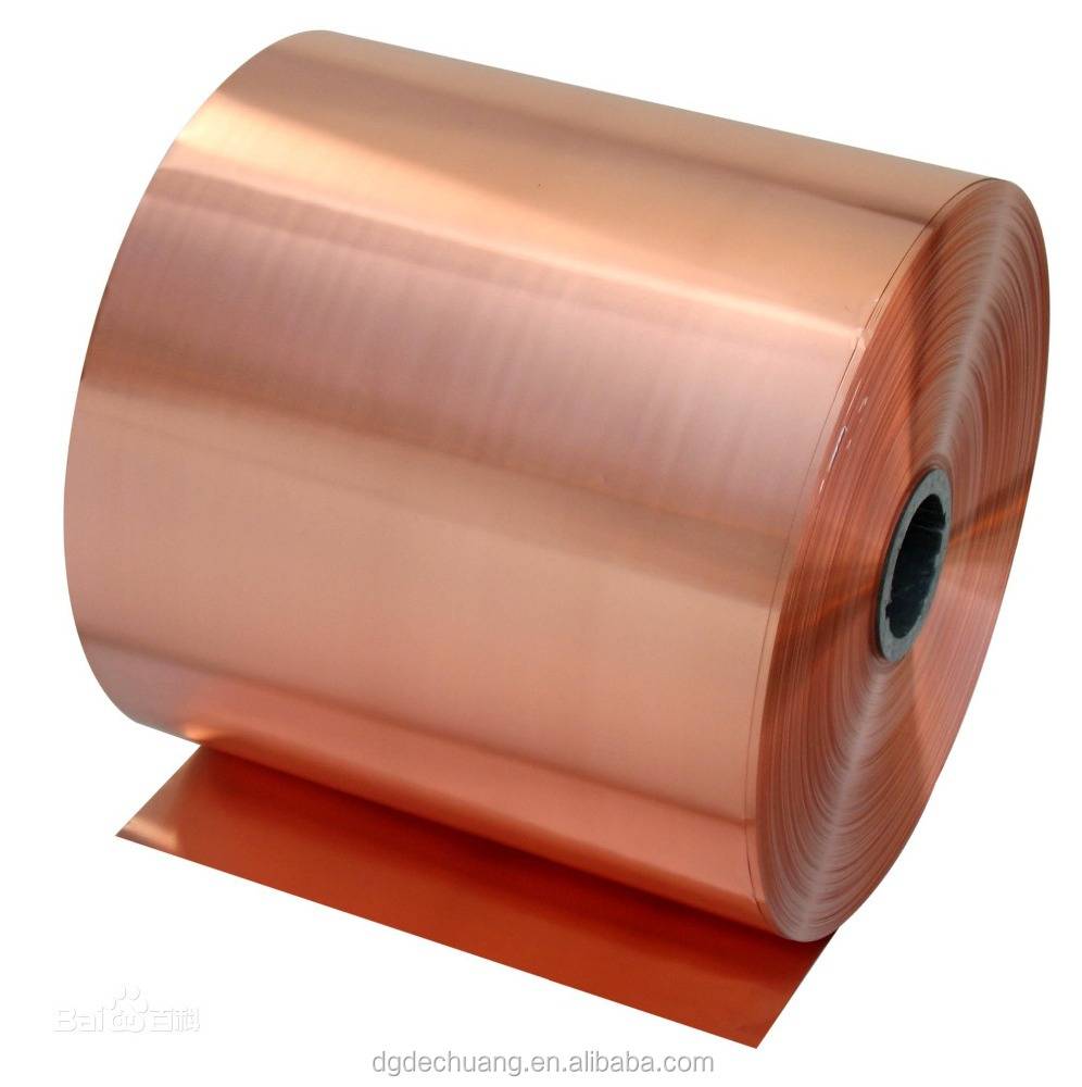 10-630 Mm Width 0.05 Mm Thickness Red Copper Material Thin Pure Copper Foil